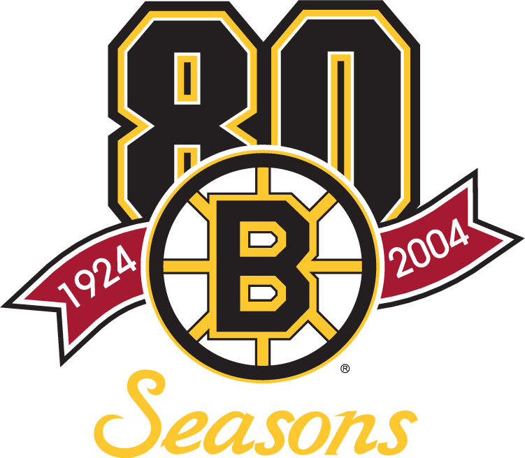 Boston Bruins 2003 04 Anniversary Logo iron on paper